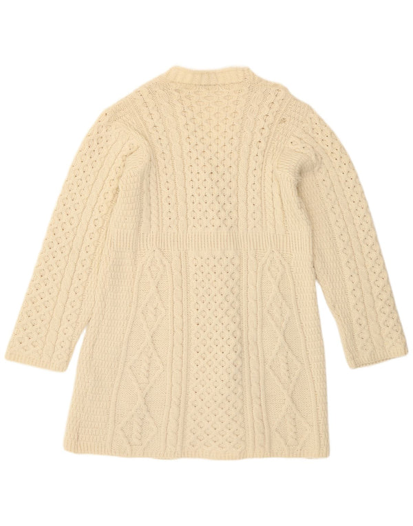 Carraig Donn Damen Longline-Cardigan-Pullover UK 18 XL Off White