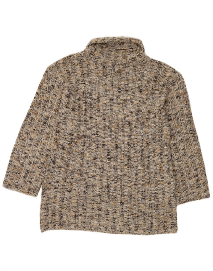 Rollkragenpullover für Damen von Onyx, Gr. 40, groß, mehrfarbig, meliert