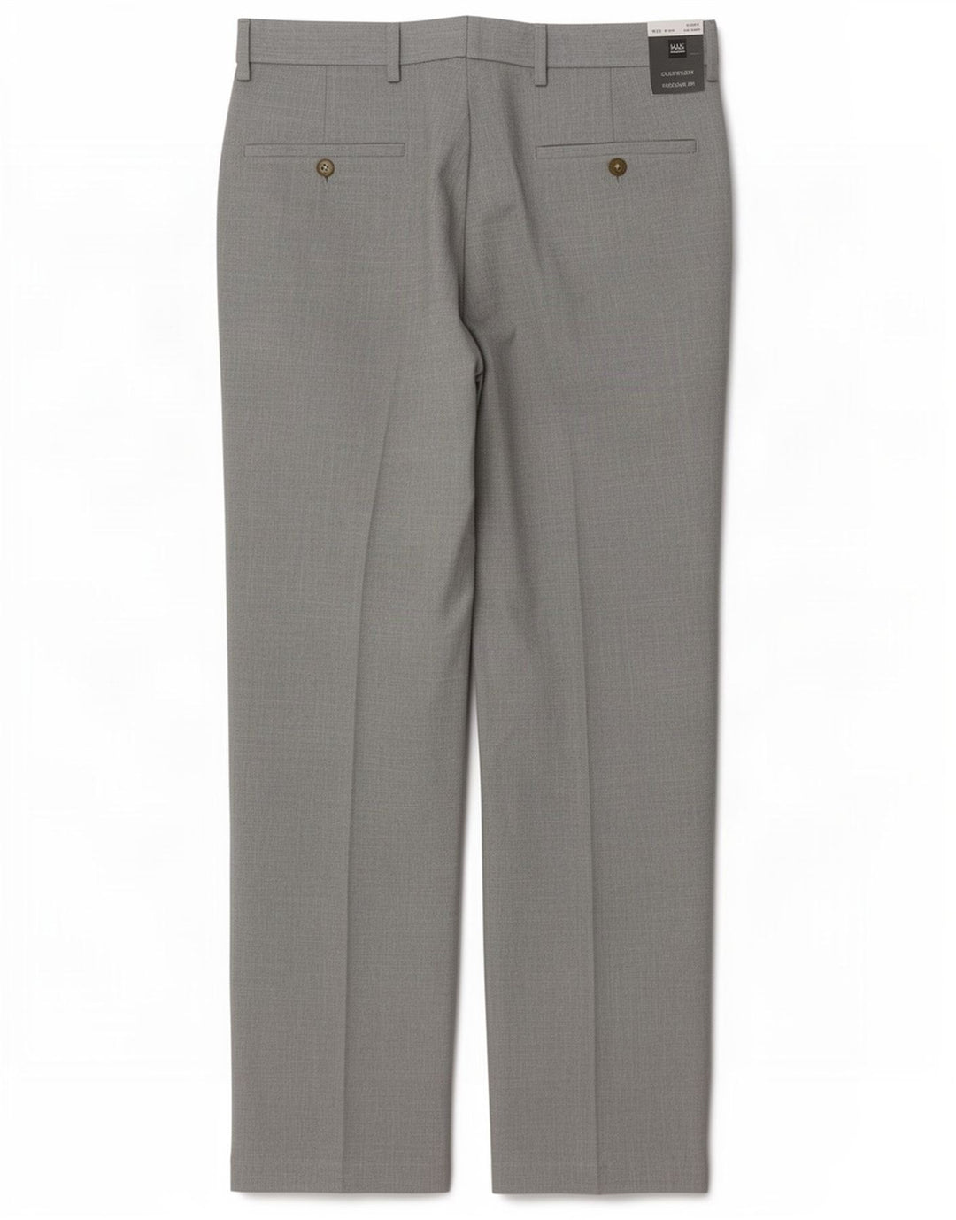 Marks & Spencer Gerade Freizeithose für Herren, W32, L29, Grau, Polyester