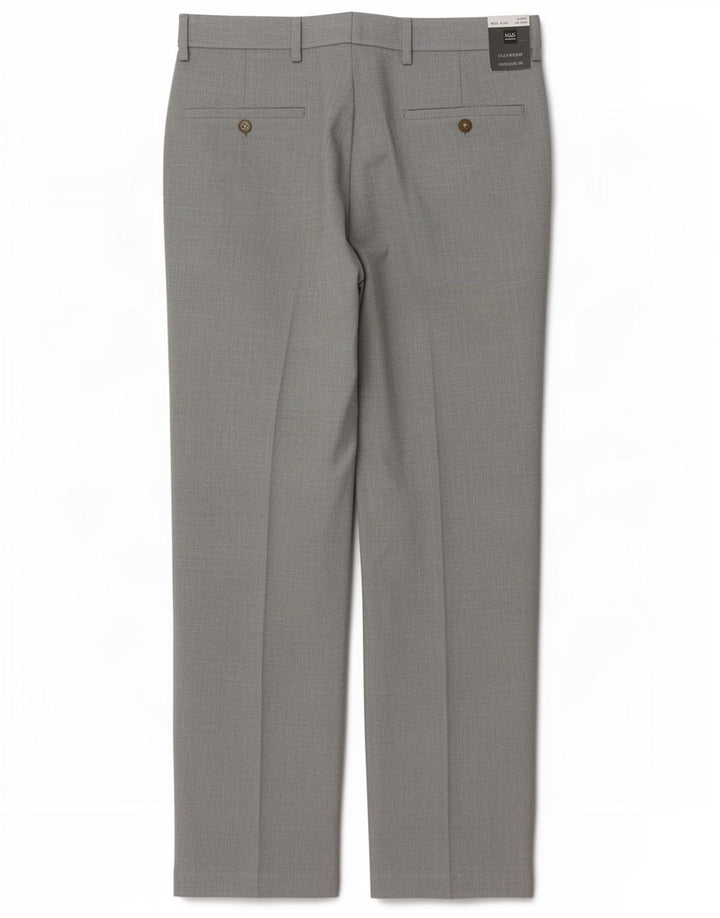 Marks & Spencer Gerade Freizeithose für Herren, W32, L29, Grau, Polyester