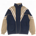 Champion Herren-Trainingsanzug-Oberteil, Mittelgroßes marineblaues Farbblock-Polyester