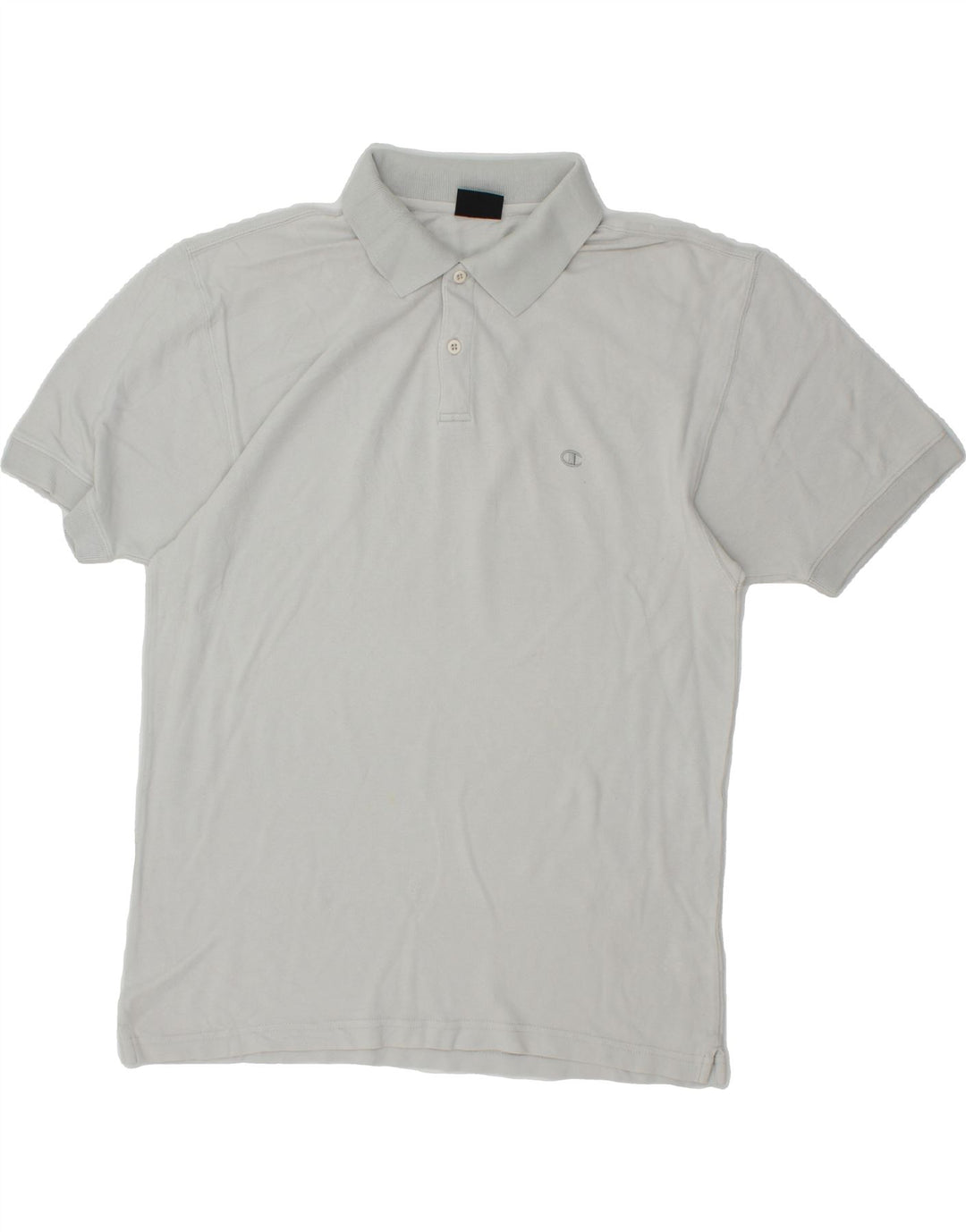 CHAMPION Mens Polo Shirt Large Grey Cotton Vintage Champion and Second-Hand Champion from Messina Hembry 