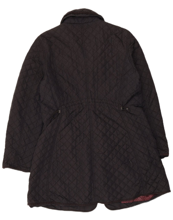 Hobbs Damen Steppmantel UK 14 Large Schwarz Nylon