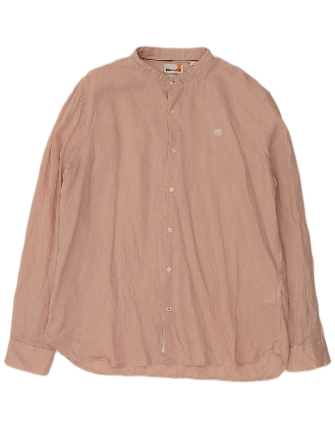 Timberland Herren Slim Fit Hemd XL Rosa Leinen