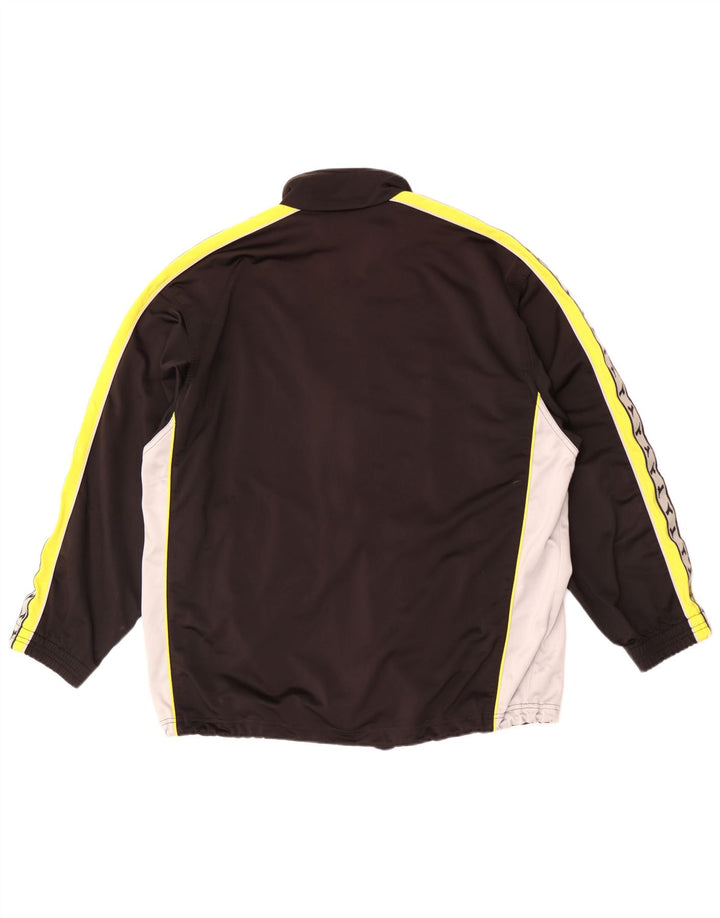 Diadora Herren-Trainingsanzugoberteil mit Grafik, UK 38, Mittelschwarz, Farbblock