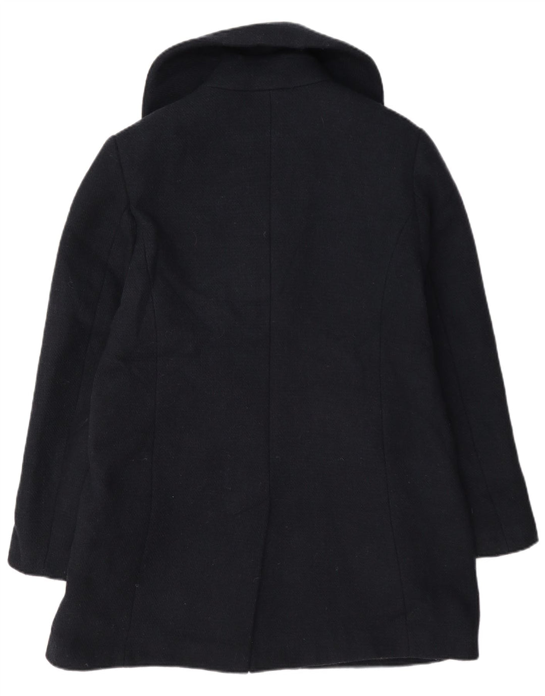 Marks & Spencer Zweireihiger Cabanmantel für Damen, UK 12, mittelmarineblaue Wolle