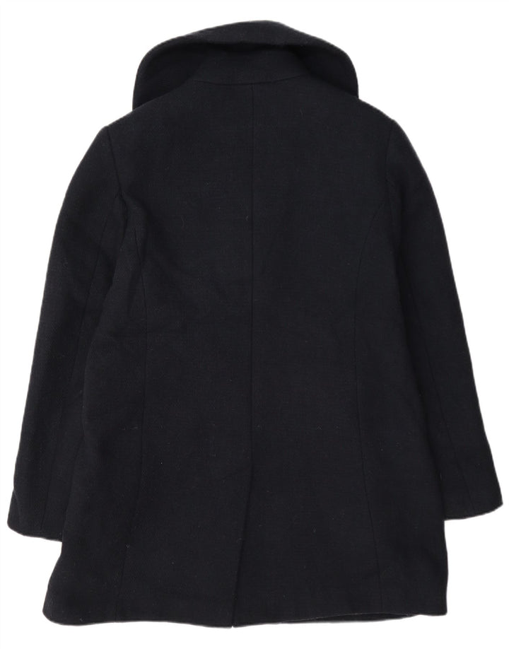 Marks & Spencer Zweireihiger Cabanmantel für Damen, UK 12, mittelmarineblaue Wolle