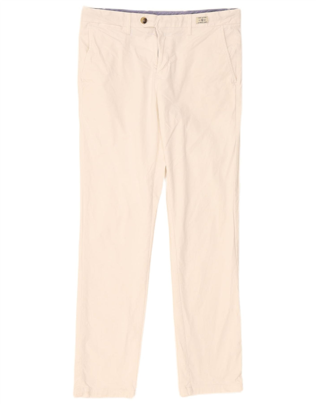 Tommy Hilfiger Slim Chino-Hose für Herren, W34, L32, Weiß