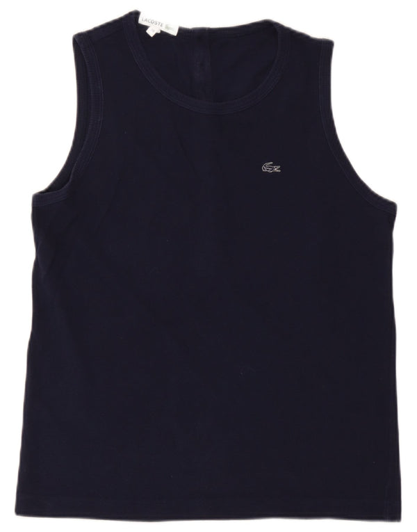 Lacoste Damen-Trägershirt, Größe 38, mittelmarineblaue Baumwolle