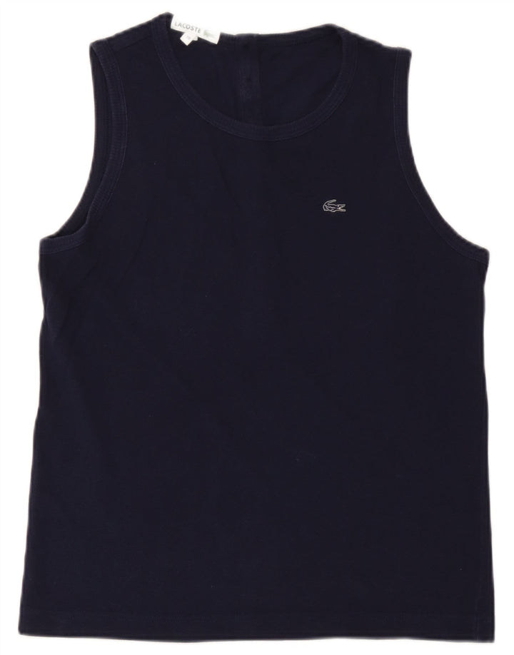 Lacoste Damen-Trägershirt, Größe 38, mittelmarineblaue Baumwolle