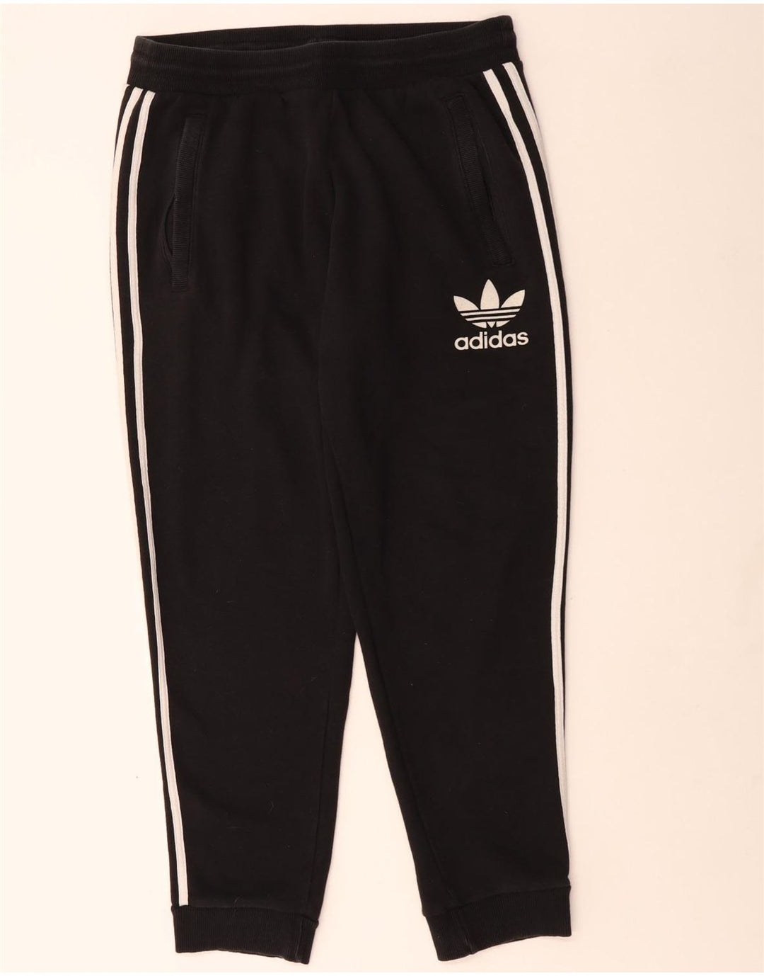 Adidas Herren-Trainingshose, Jogginghose, Größe L, Schwarz, Baumwolle