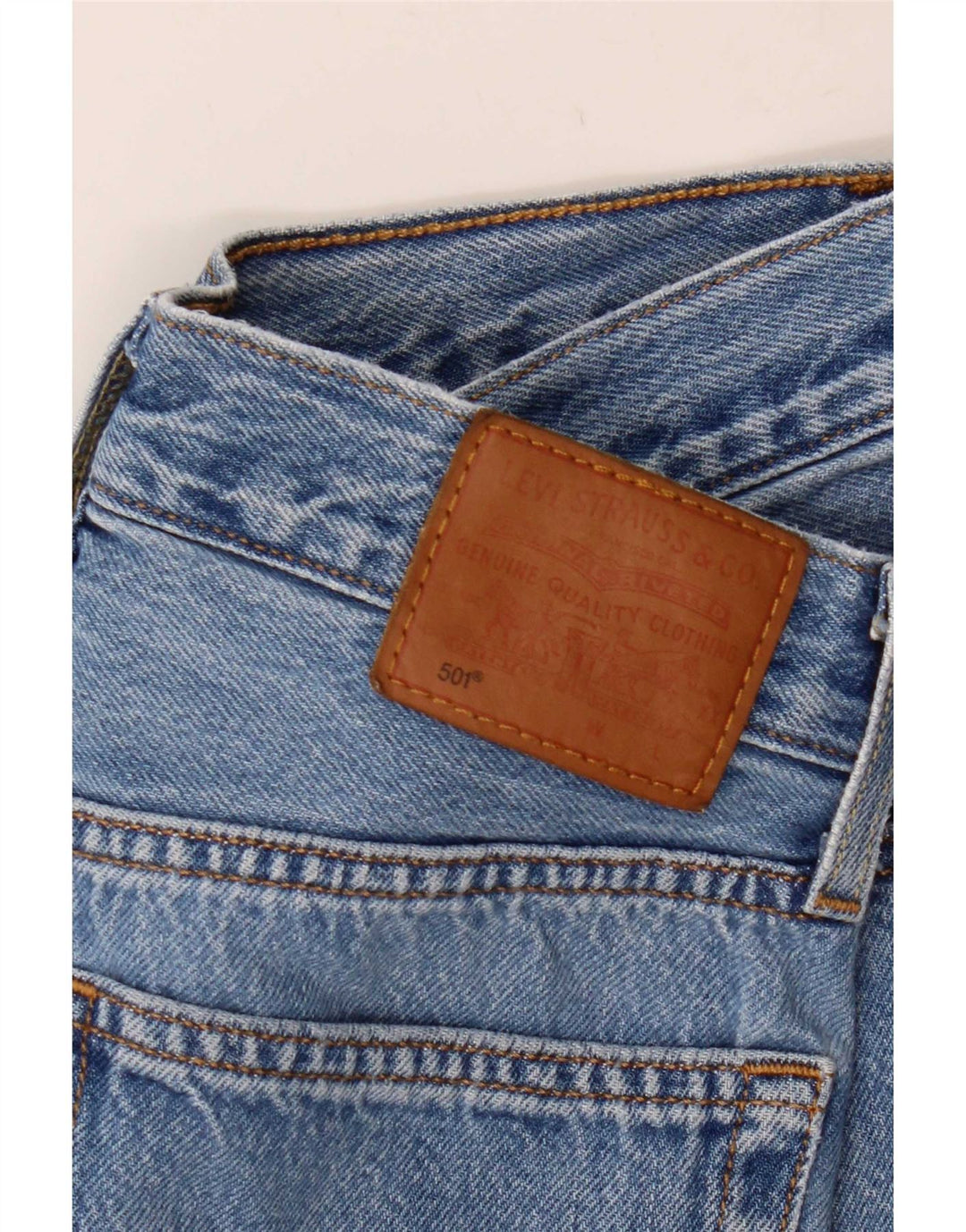 Levi's Damen 501 Straight Jeans W26 L27 Blau