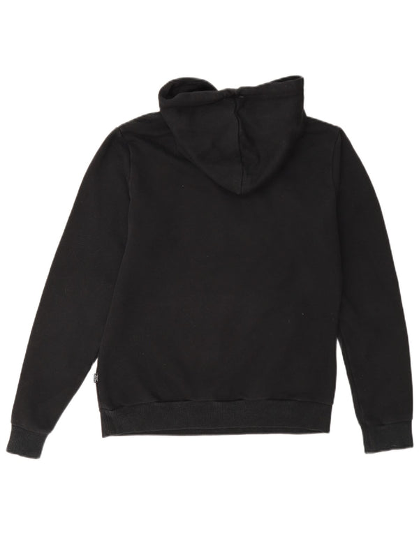 Puma Womens Graphic Hoodie Pullover UK 10 Small Schwarz Baumwolle