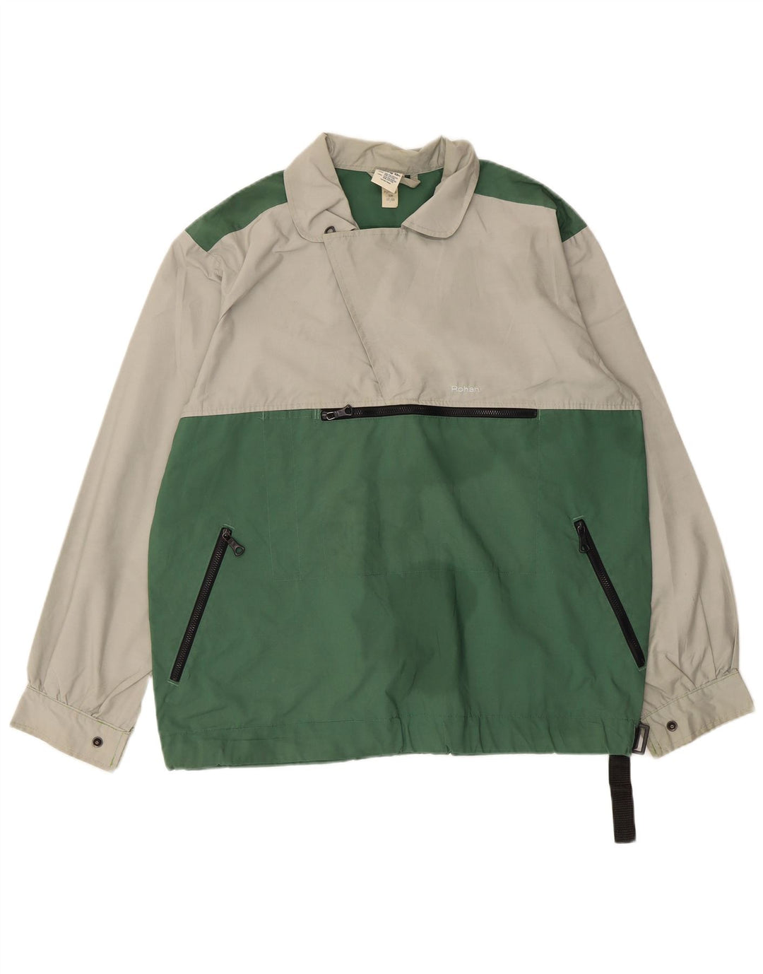 ROHAN Herren Pullover Windjacke UK 36 Small Grün Farbblock