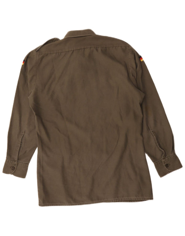 Vintage Herren Militärhemd Größe 37/38 Small Khaki Army