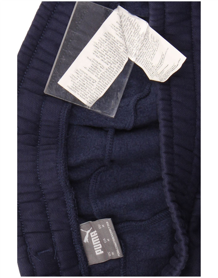 PUMA Herren-Trainingshose, Jogginghose, mittelblaue Baumwolle, Marineblau