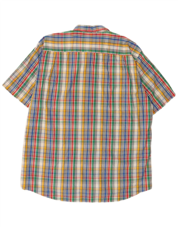 Levi's Herren-Kurzarmhemd XL aus mehrfarbig karierter Baumwolle
