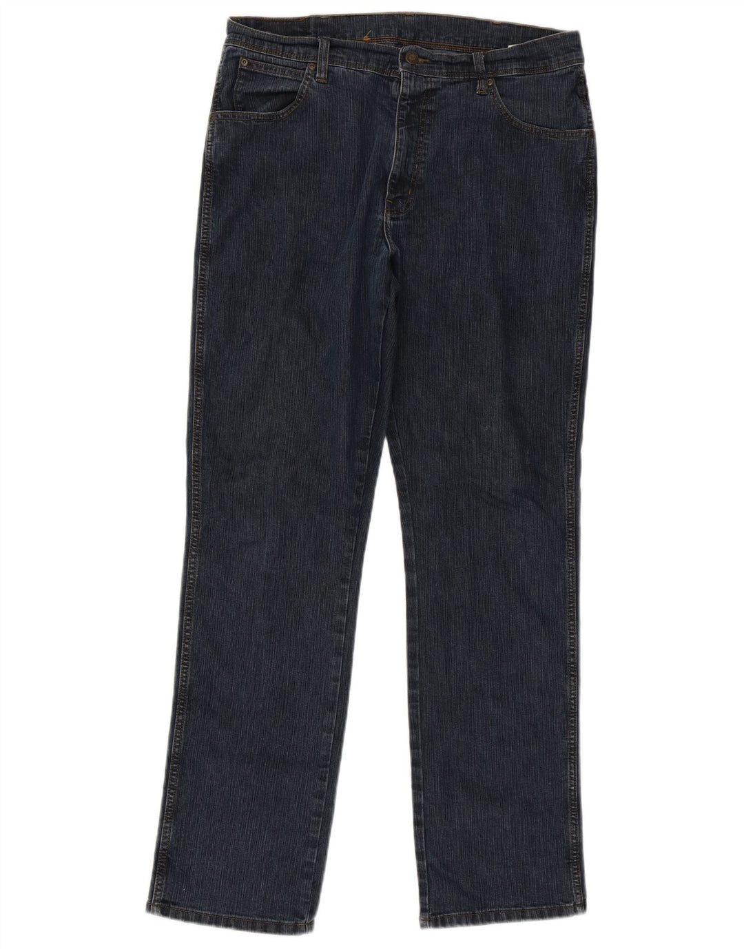 Wrangler Herren Straight Jeans W38 L34 Marineblaue Baumwolle