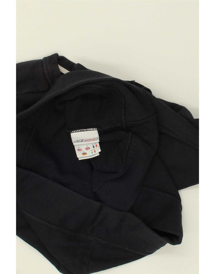 REEBOK Womens Sweatshirt Jumper UK 16 Large  Black Cotton Vintage Reebok and Second-Hand Reebok from Messina Hembry 