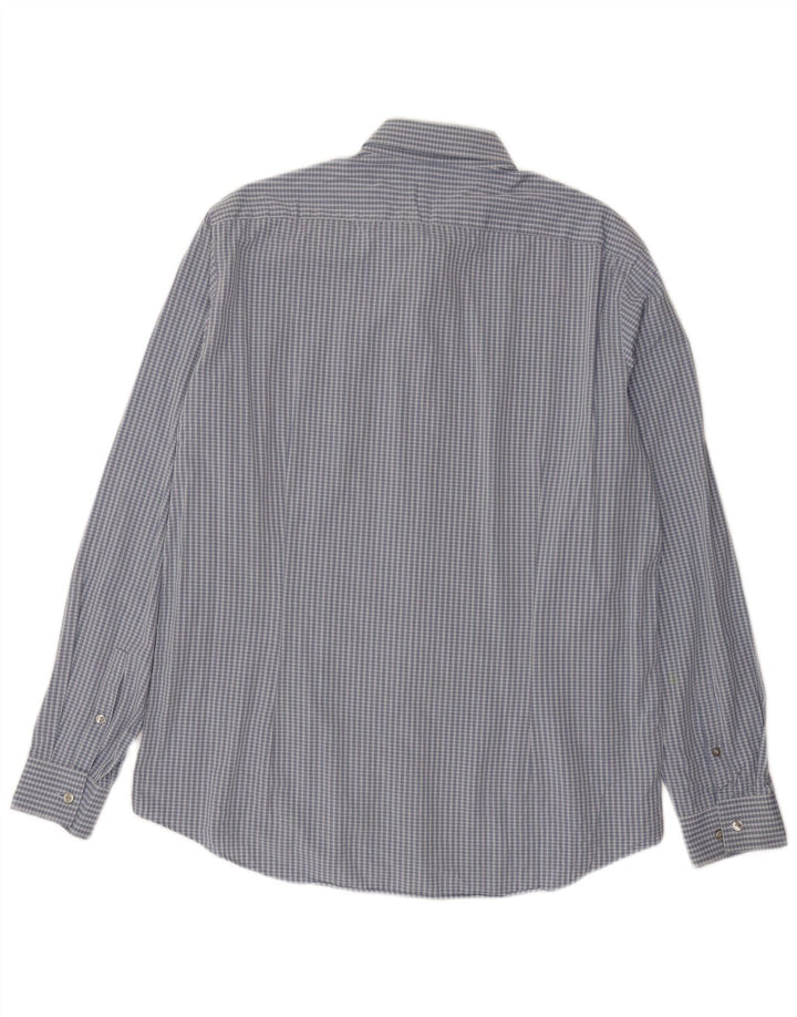 Calvin Klein Herren Slim Fit Hemd Größe 43 17 XL Blau kariert