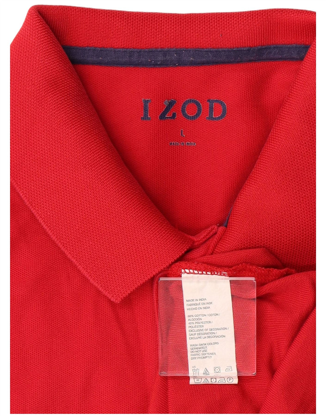 Izod Herren-Poloshirt mit normaler Passform, große rote Baumwolle