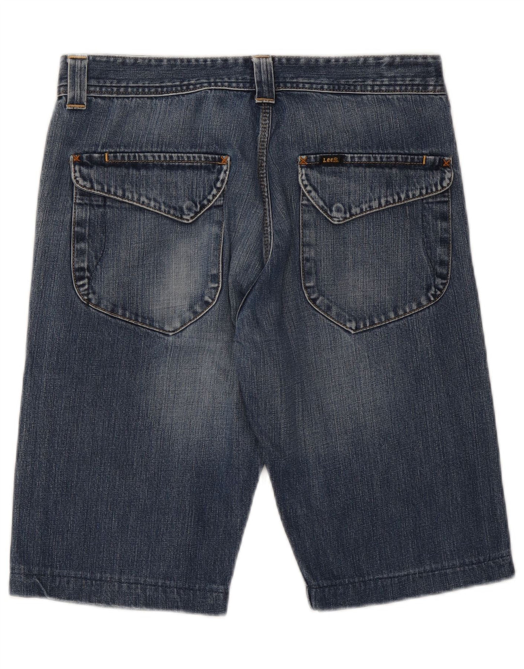 LEE Herren Whizit Denim Shorts W32 Mittelblaue Baumwolle