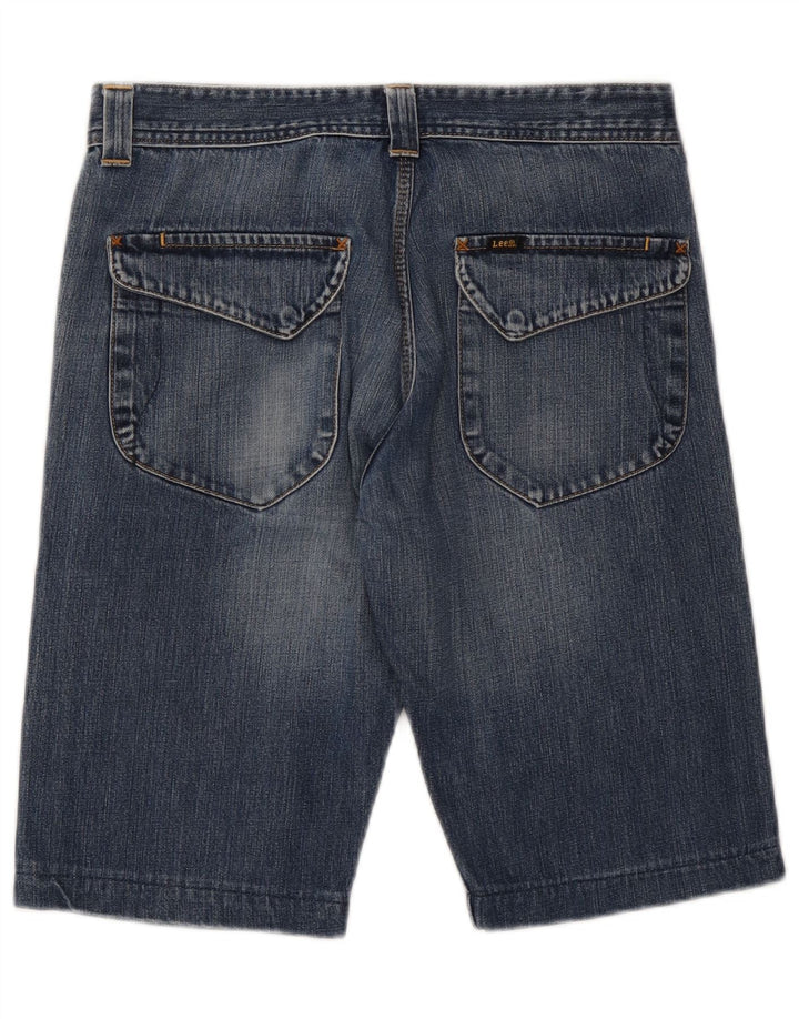 LEE Herren Whizit Denim Shorts W32 Mittelblaue Baumwolle