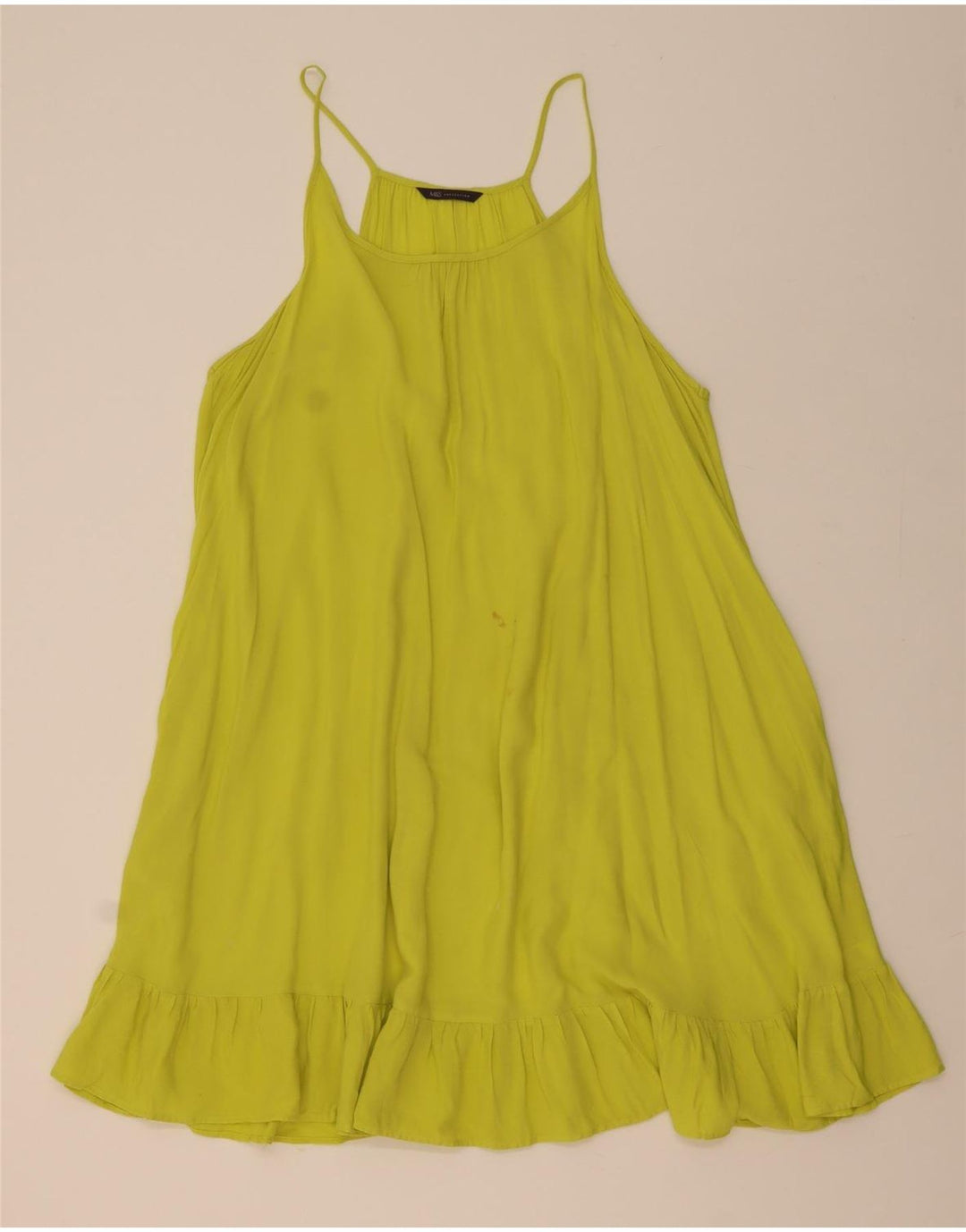 MARKS & SPENCER Übergroßes Zeltkleid für Damen, UK 16, große gelbe Viskose