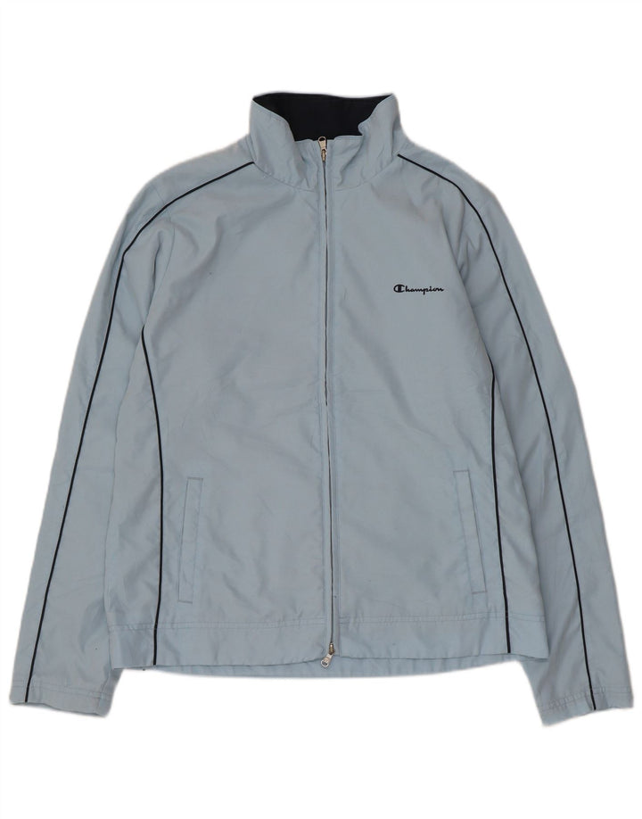 Champion Damen-Trainingsanzug-Top-Jacke, UK 16, Größe L, blau, Polyester