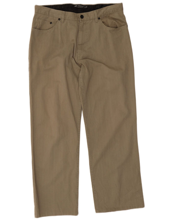 Marks & Spencer Herren gerade Freizeithose W34 L29 Khaki