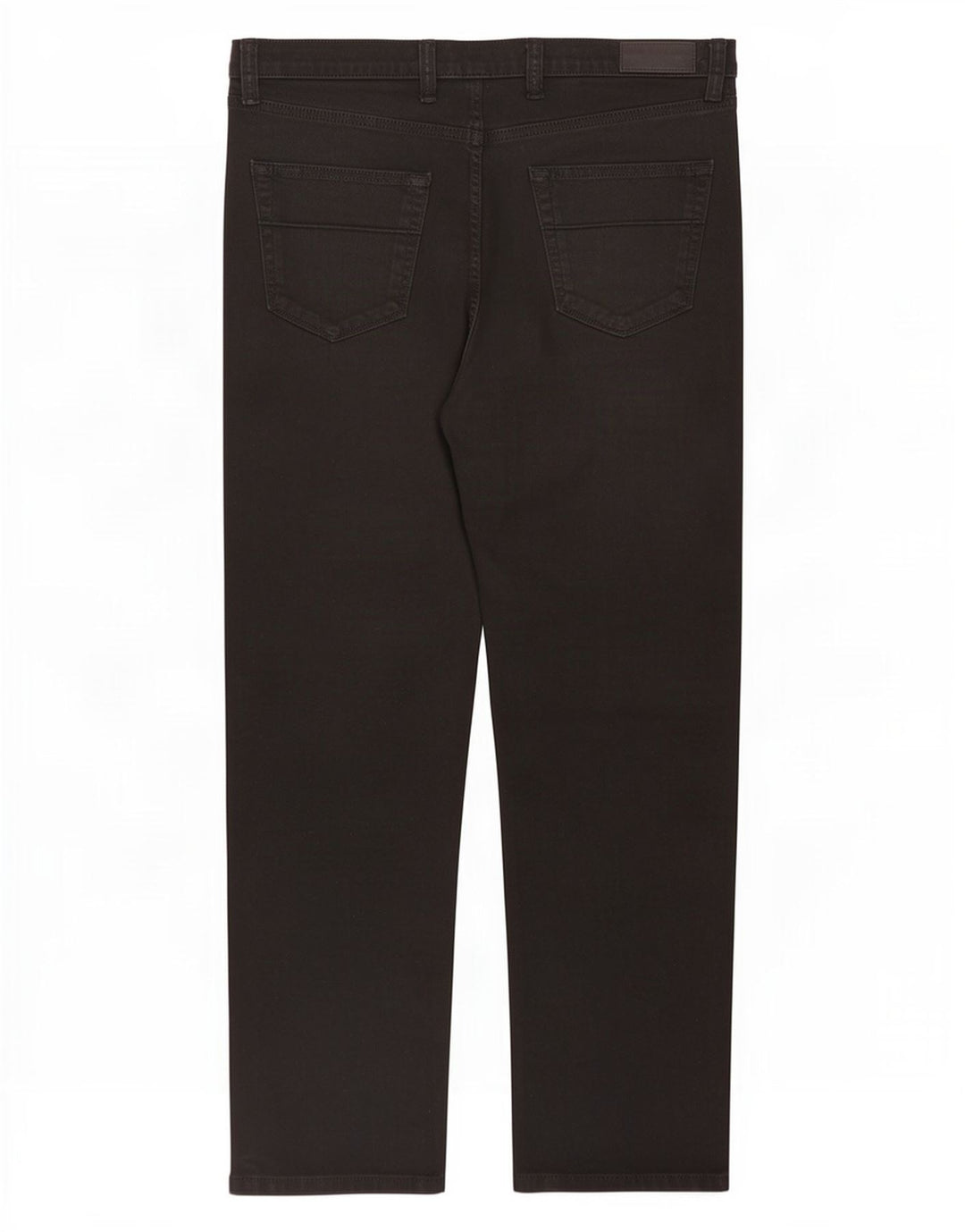 Marks & Spencer Herren Regular Straight Jeans W38 L31 Schwarze Baumwolle
