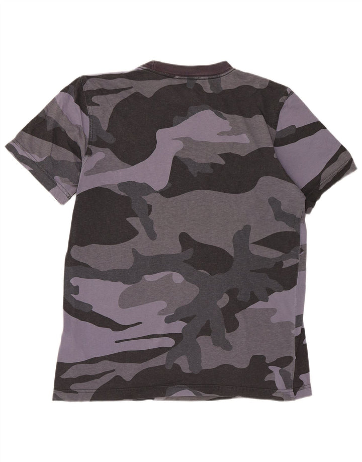 ADIDAS Herren Grafik T-Shirt Top XS Grau Camouflage Baumwolle