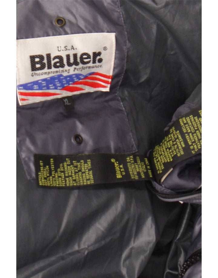 Blauer Damen Wattierte Jacke UK 18 XL Lila Nylon