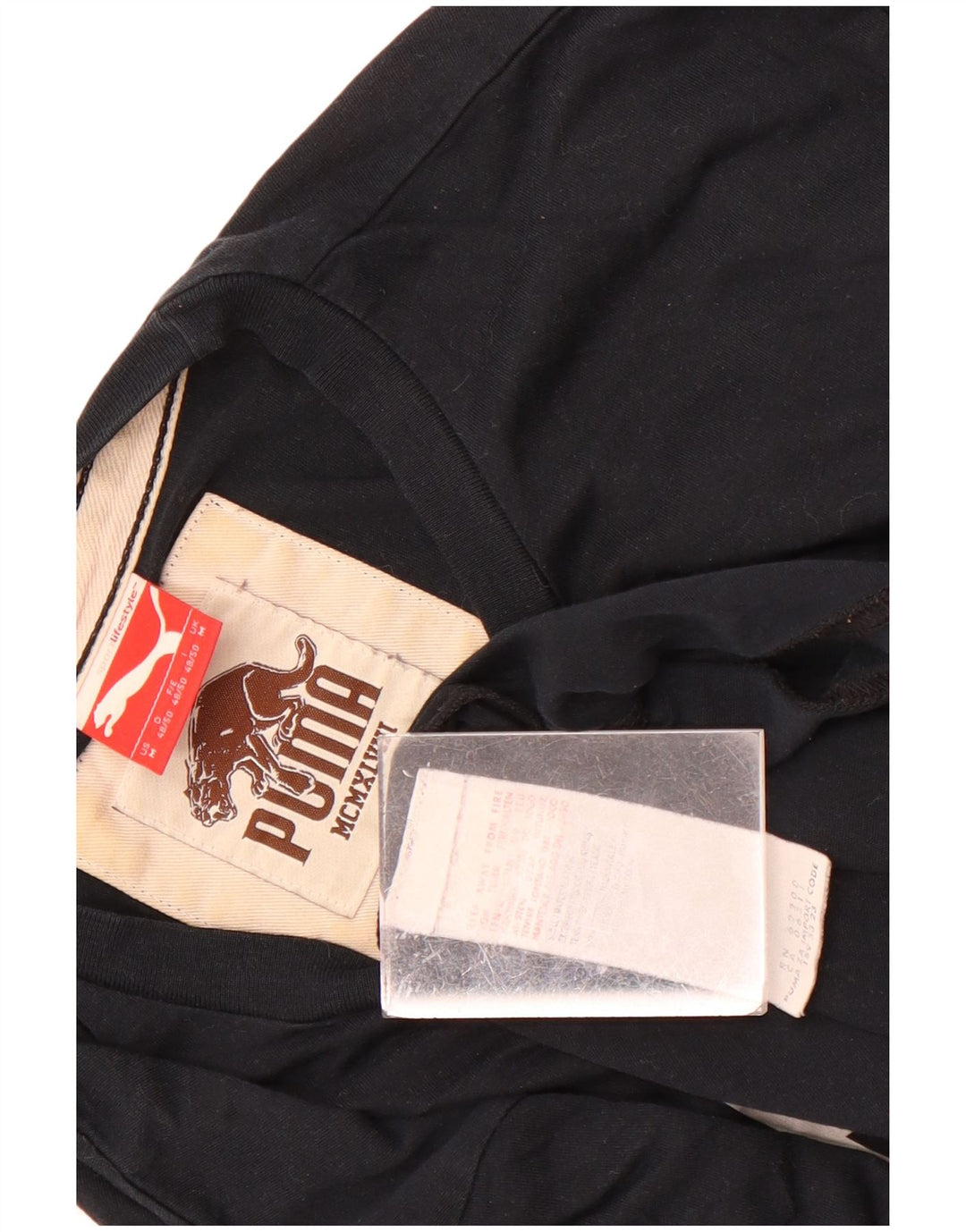 Puma Herren Grafik T-Shirt Top Mittelschwarz Baumwolle