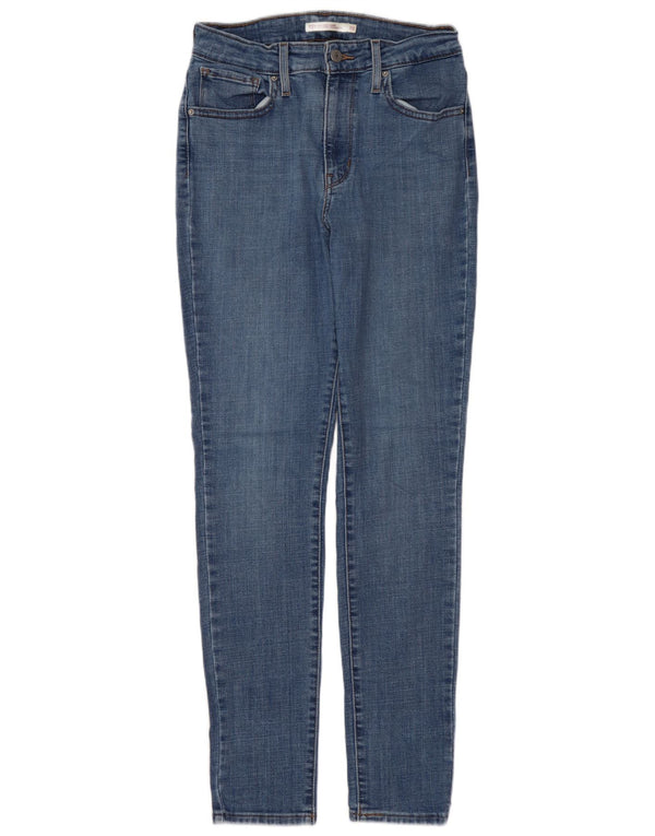 LEVI'S Damen 721 High Rise Skinny Jeans W28 L30 Blaue Baumwolle