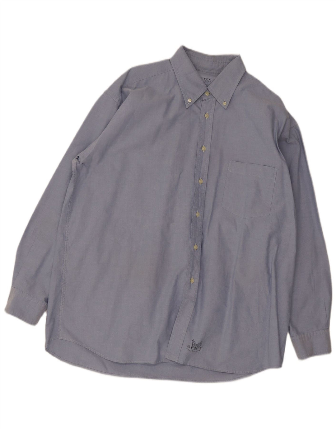 Avirex Herrenhemd 2XL Blaue Baumwolle