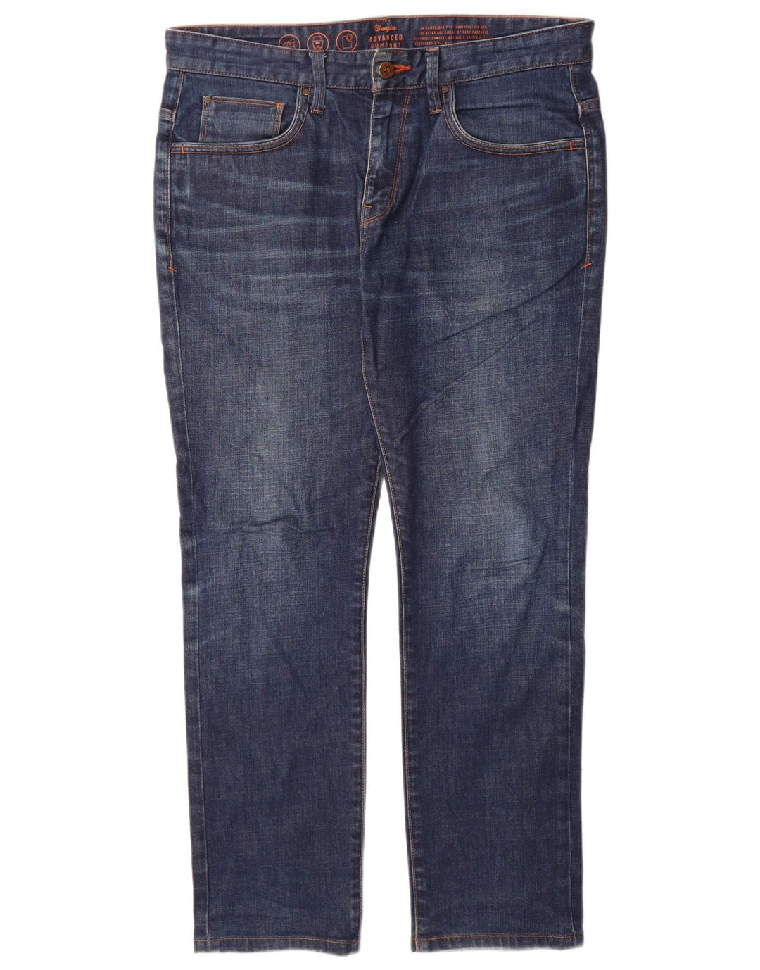 Wrangler Herren Straight Jeans W32 L30 Marineblau