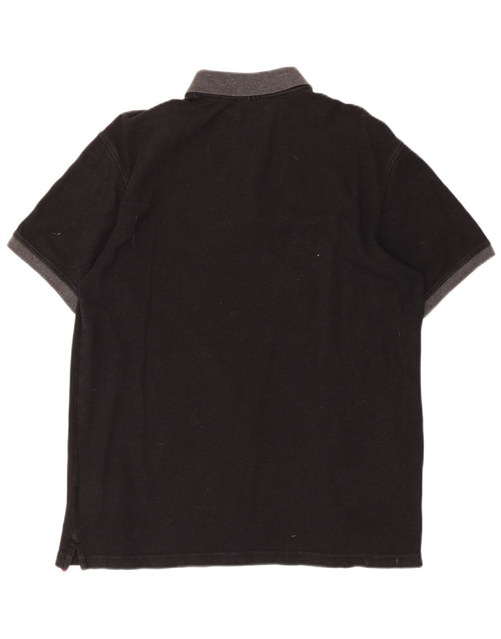 Fila Herren Poloshirt Mittelschwarze Baumwolle