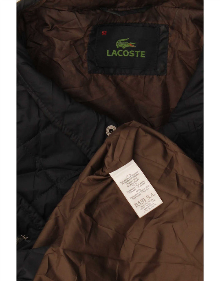 Lacoste Herren Steppjacke IT 52 XL Marineblau Polyester