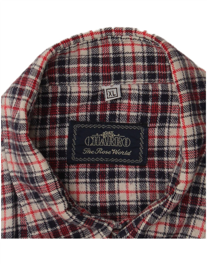 Charro Herren-Flanellhemd XL, mehrfarbig, kariert, Baumwolle