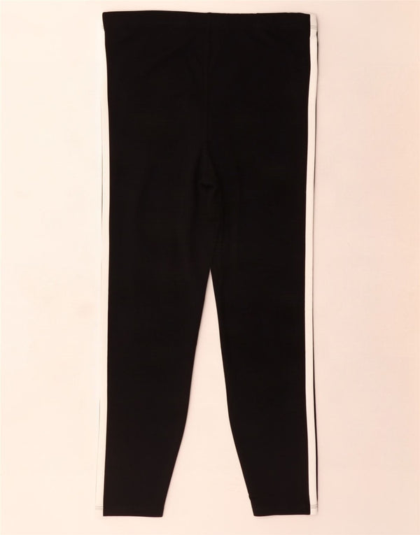 Adidas Damen Leggings UK 20/22 XL Schwarz Baumwolle