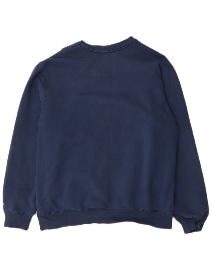 Adidas Herren-Sweatshirt mit Grafik, groß, marineblau, Baumwolle