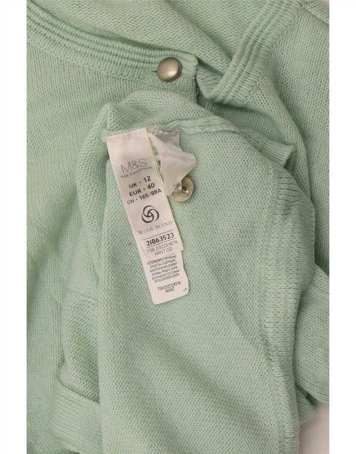 Marks & Spencer Damen-Cardigan-Pullover UK 12 Mittelgrünes Acryl