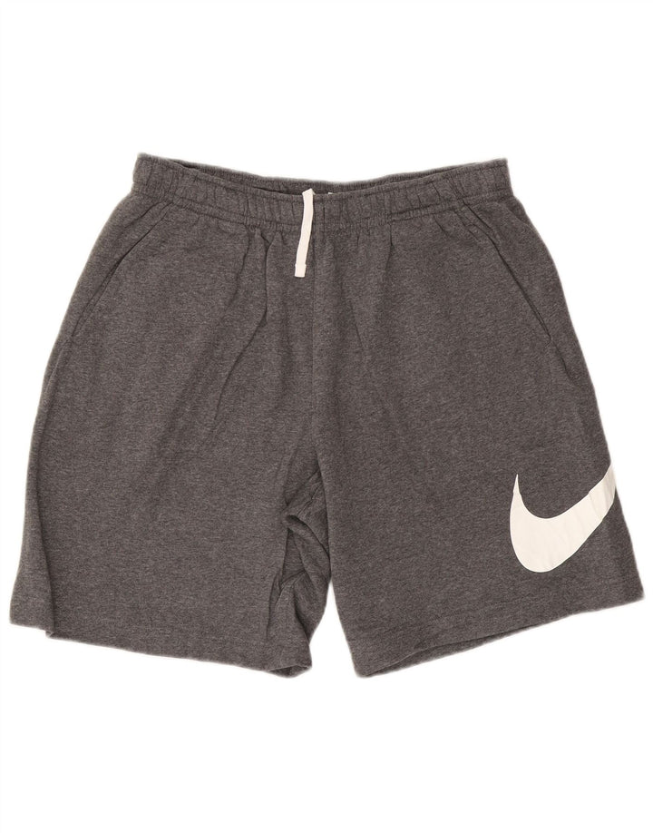 NIKE Herren-Sportshorts mit Grafik, Größe L, Grau