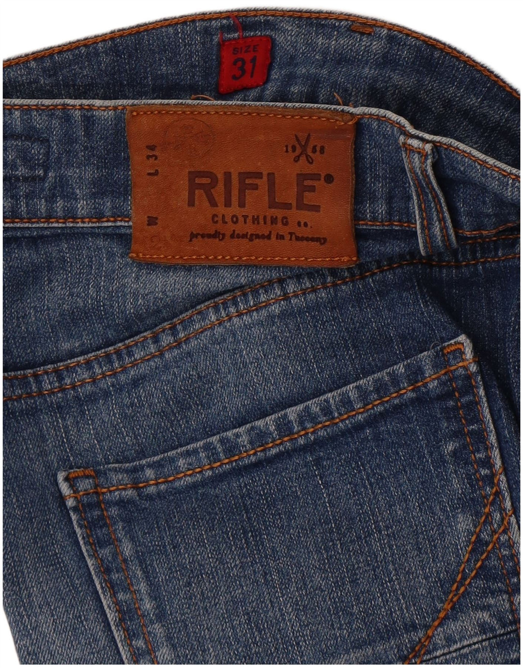 Rifle Herren Jeansshorts W31 Mittelblau