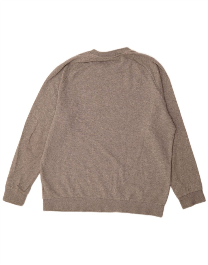 Adidas Herren Grafik Sweatshirt Pullover XL Grau Baumwolle