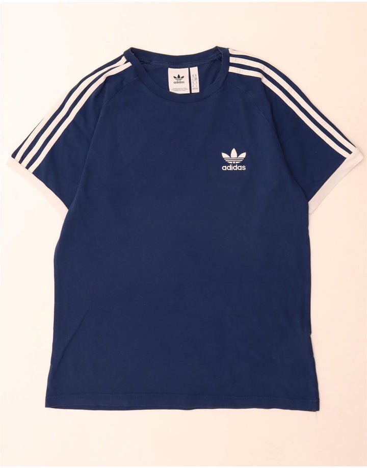 Adidas Herren T-Shirt Top Medium Marineblau Baumwolle