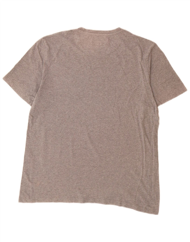 Lyle & Scott Herren T-Shirt Top Large Grau Baumwolle
