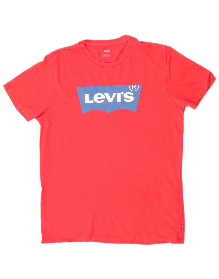 Levi's Herren-T-Shirt mit Grafik, mittelrote Baumwolle