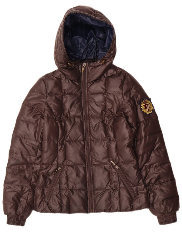 Esprit Damen-Jacke mit Kapuze, gepolstert, UK 6, XS, Braun